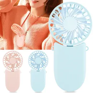 Hand Held Mini Portable Fans USB Desk Air Cooler Neck Rechargeable Foldable