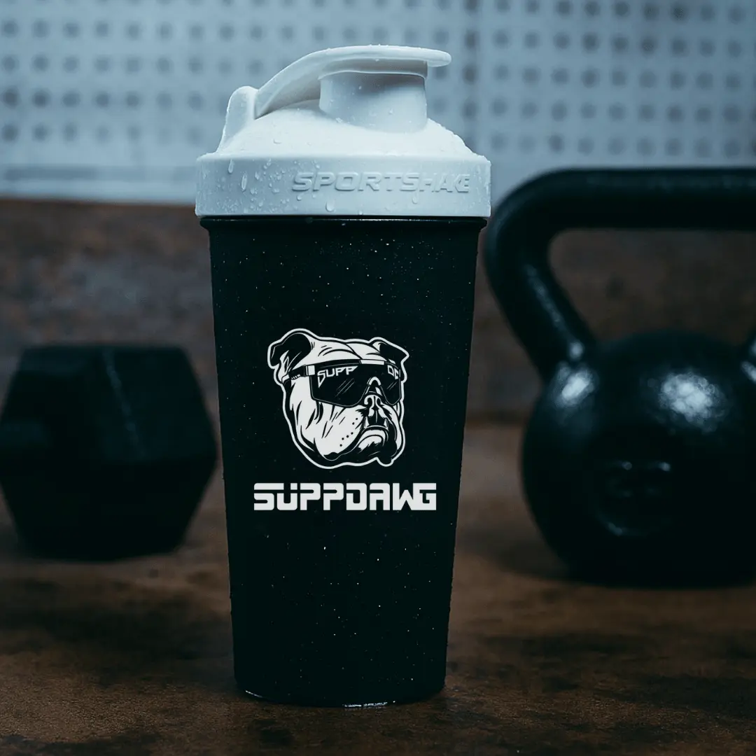 SUPPDAWG 27 oz SportShaker Bottle - BPA-Free Sports Water Bottle with Built-In ProBlend Mixer, Leak-Resistant Snap Lid for Pre-Workout, Creatine and Protein Mixes