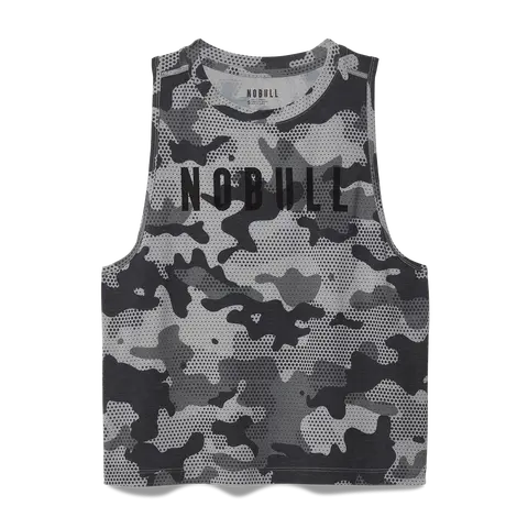 NOBULL Women's  Muscle Tank in Dark Gray Camo