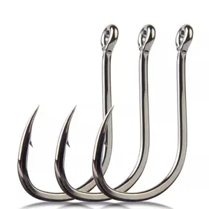 3#-16#Single Model 100pcs Box Carbon Steel Fishing Hooks, Barbed Round Hooks, Transparent Portable Storage Box, Saltwater Freshwater Fishing, Fishing Equipment