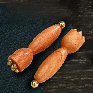 Wooden Facial Gua Sha Tool - Natural Wood Sculpting Massager for Face and Neck - Manual Self-Care Beauty Instrument, Light Beige