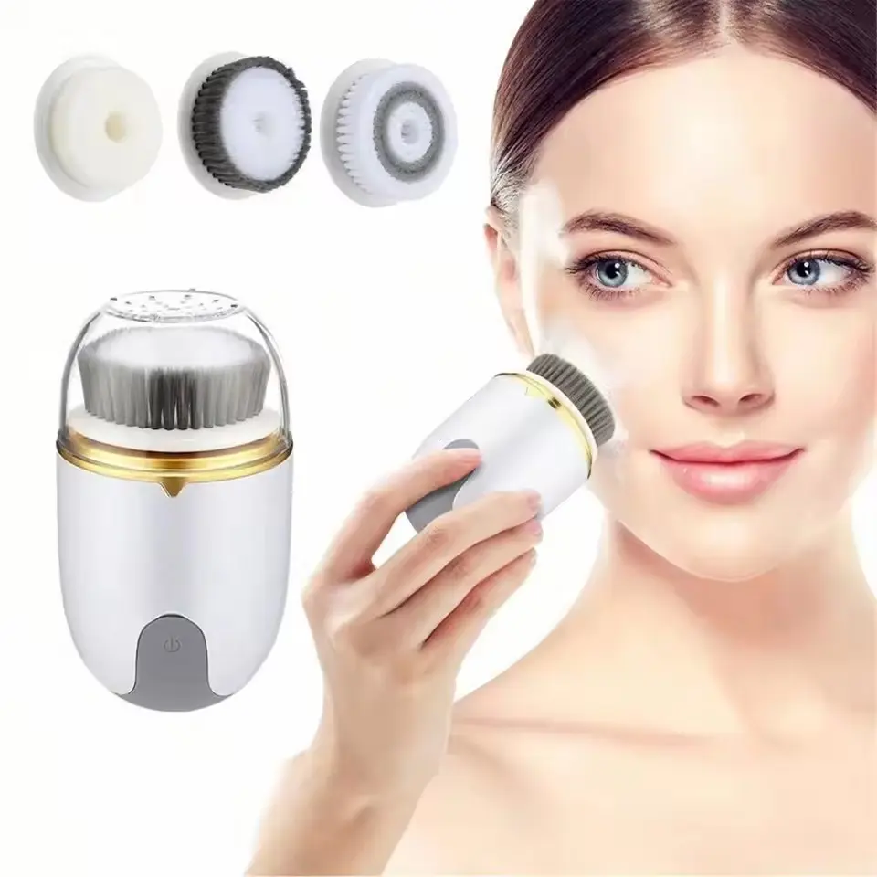 Three-In-One Facial Cleanser, Pore Cleaner, Face Massager, Skincare Beauty, Deep Electric Cleaning Brush, Skin Care Tool, Facial Cleansing Tools