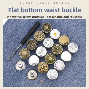 40 Pcs Adjustable Metal Jean Snap Tacks for DIY Clothing Repair and Customization