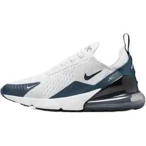 Women's Nike Air Max 270 White/Armory Blue-Navy (HQ1646 100)