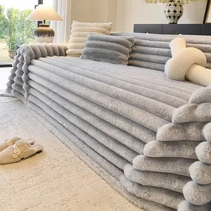 1pc Sofa Cover, Couch Cover, Washable sofa slipcover, plush anti-slip sofa towel, pet friendly, armrest protective cover, available in multiple colors, suitable for single to multi-person sofas, sofa blanket