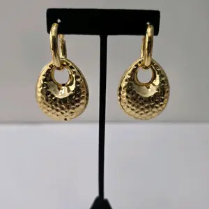 #388. 18K Gold Plated Drop Earring  Unique  High quality  Water Resistant  Hypoallergenic  Nickel Free, light weight,  Every day, Party, Gift idea.