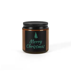 Copy of Christmas Scented Soy Candle (Multi-Size, Amber Jar) matcha meditation perfume candle