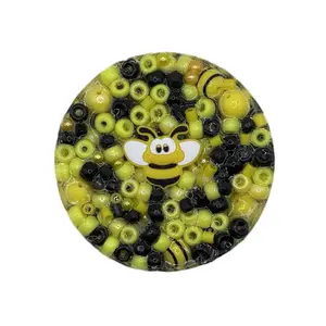 Bee Remeltable Picky Pad with Reusable Tray for Anxiety ADHD Skin Picking Soft Soothing Texture Microwavable Unisex Fidget Fun Stress Relief Fidgeting Stress Relief Gadgets