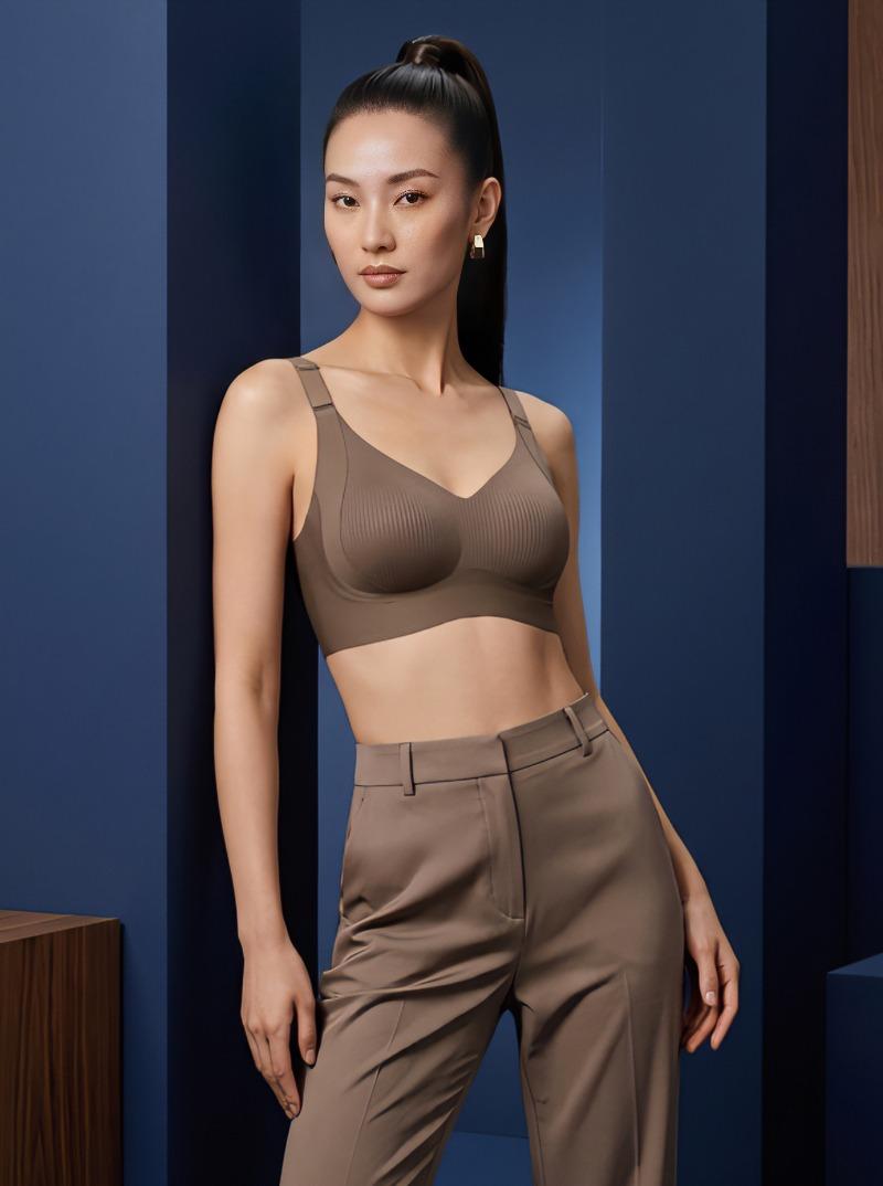 1/2/4PCS Seamless Wire-Free Push-Up Style Jelly Bra | Everyday T-Shirt Bralette & Soft Sleep Underwear for Women, High Stretch Adjustable Comfort Plus Size M-4XL