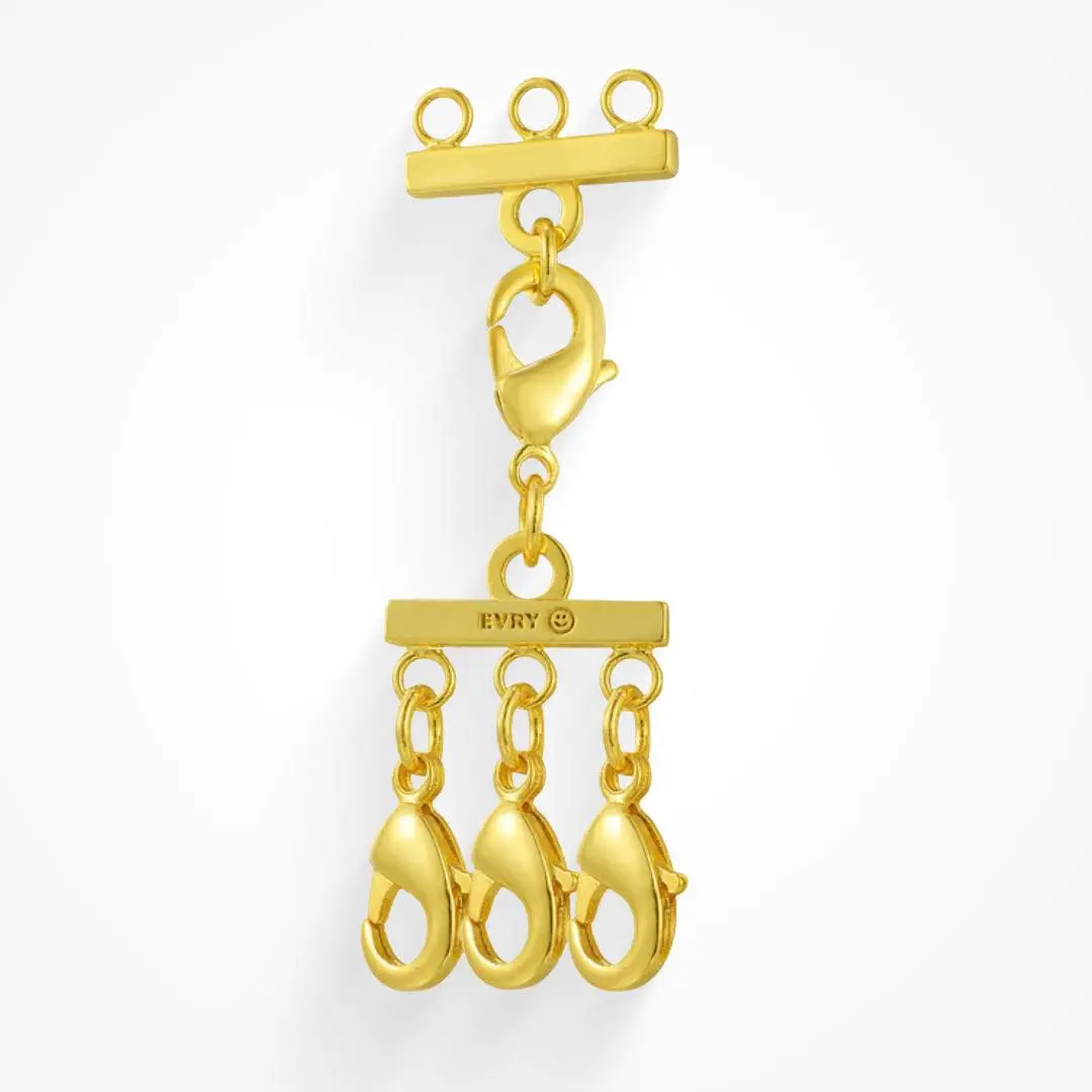 EVRY JEWELS Gold or Silver Plated Women's Hypoallergenic Layering Clasp 2.0 for Necklaces EVRY JEWELS Gold or Silver Plated Women's Hypoallergenic Layering Clasp 2.0 for Necklaces