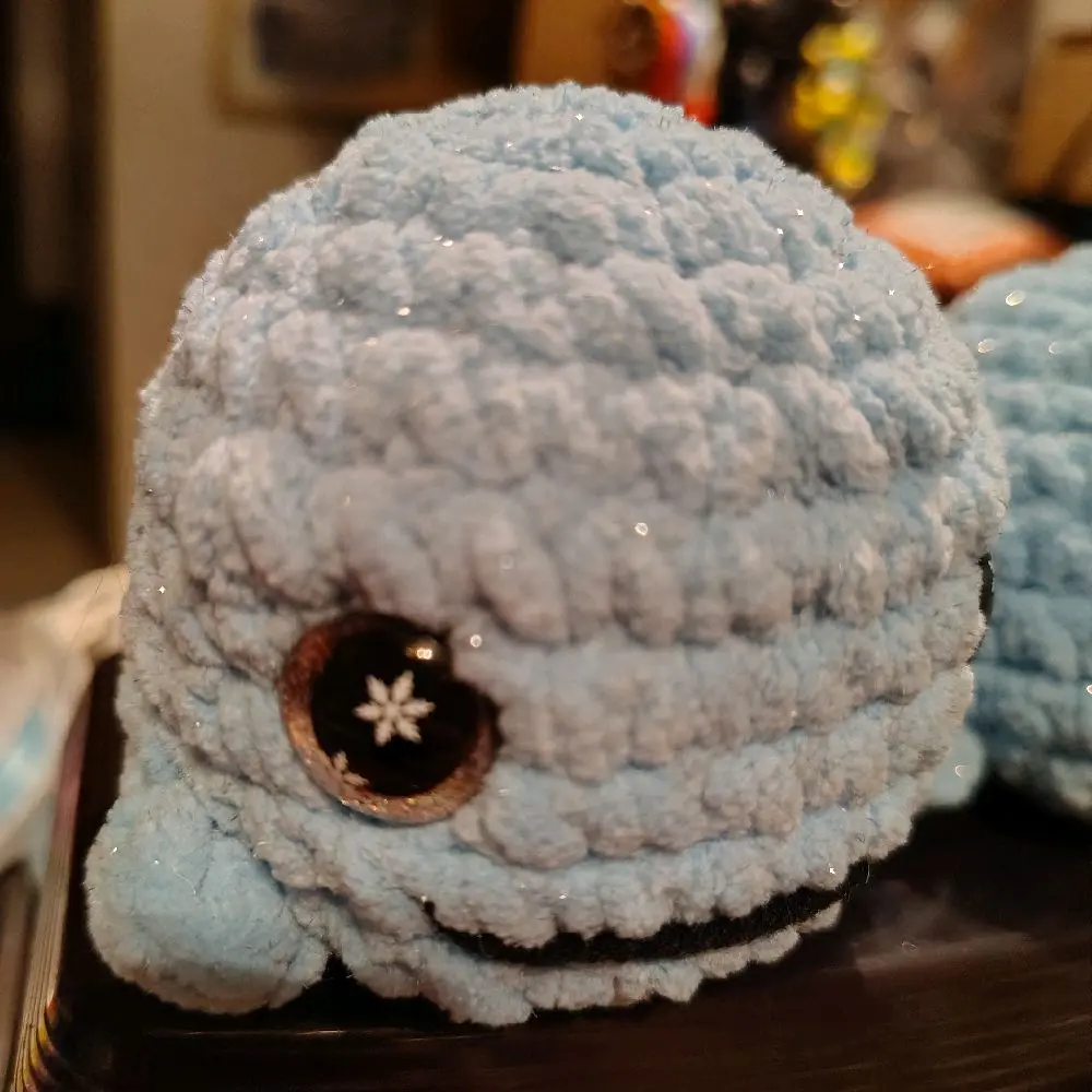 Crocheted Mini Whales -  Handcrafted Item with Unique Design Feature