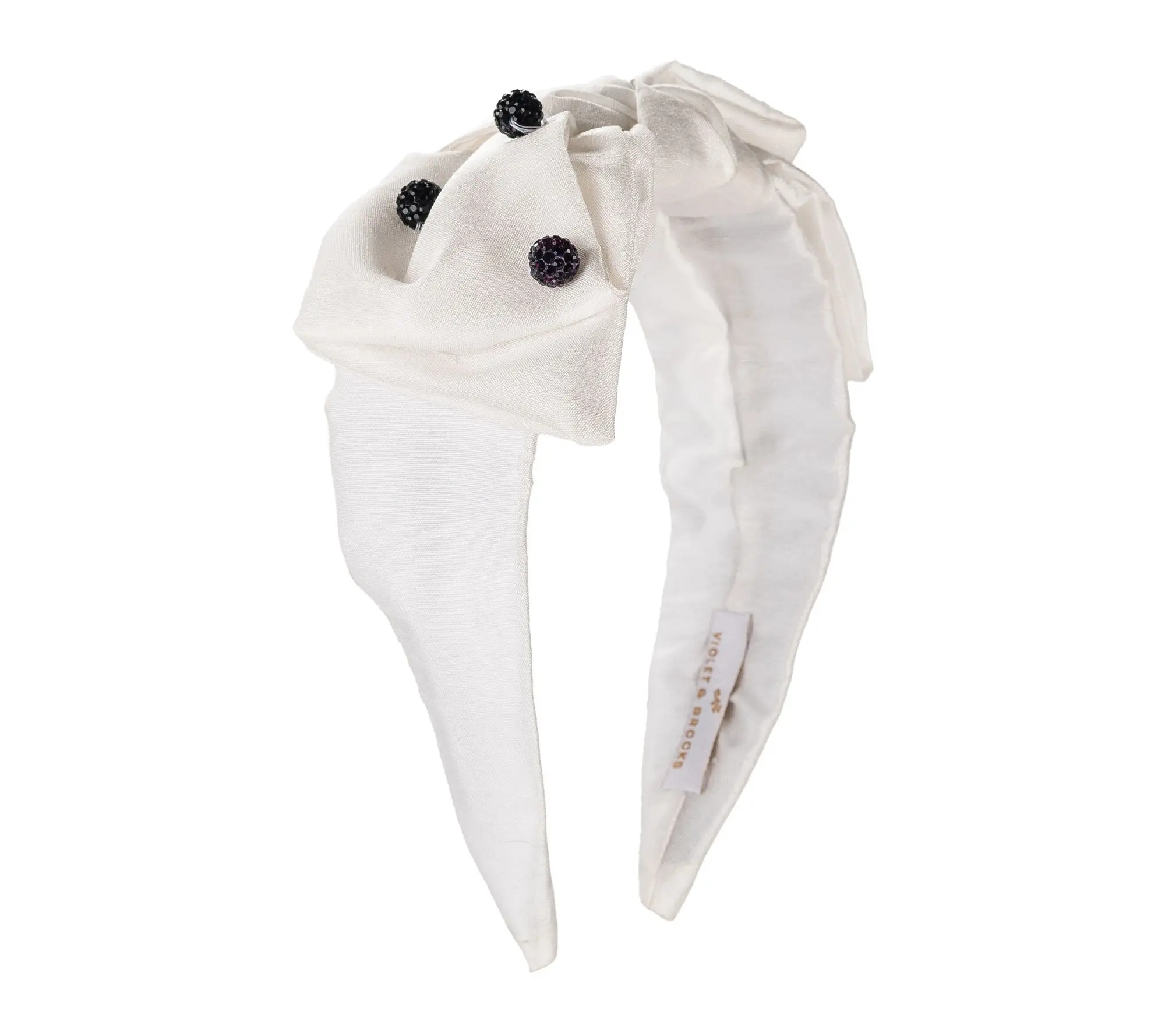 Violet and Brooks Brynn Pave Dot Bow Headband