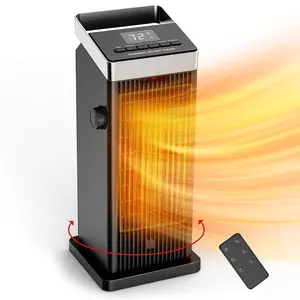 Fan Heater 1500w Eco-Friendly Ptc Temperature Control Oscillation Remote Control Overheat Protection Home Office Use Heater Machine