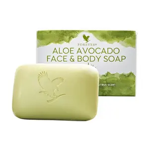 Forever Aloe Avocado Face & Body Soap with Citrus Scent for Gentle Cleansing and Hydration - Natural Ingredients, Vegetarian & Vegan Friendly, Gluten Free