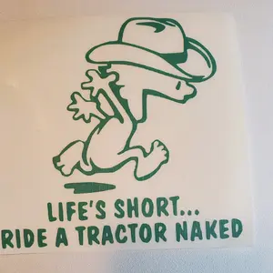 Ride A Tractor - Farm Kids Vinyl Decal