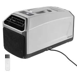【Summervibes】VEVOR Portable Camping Air Conditioner 3050 BTU, Tent AC Unit with Hose, Remote & Touch Control, 61–90°F Adjustable, 150 m³/h High Airflow, Low Noise, Ideal for Tent. RV, Outdoor Cooling, Dark Grey