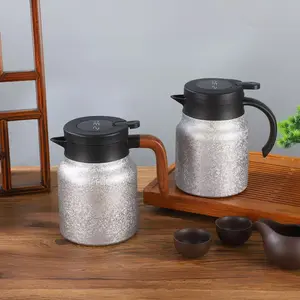 Smart Temperature Display Kettle, Thermostatic Kettle, Large Capacity Anti-Scald Tea Pot, Dual Layer with Handle, Slow Cooker, Home Use