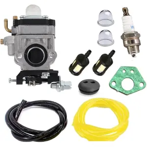 Carburetor Carb Kit Compatible with Harbor Freight 52CC 2HP Predator Earth 63022 Y43 Head Y2007 Mini Cultivator 430025 Carb