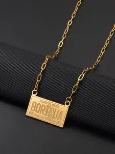 1Pc Heart Puerto Rico PR Knife Libre Boricua Necklaces Heart Design Necklace Heart Cuban Link Necklace Love Heart Necklace For Women Girls Stainless Steel Traditional Ethnic Jewelry