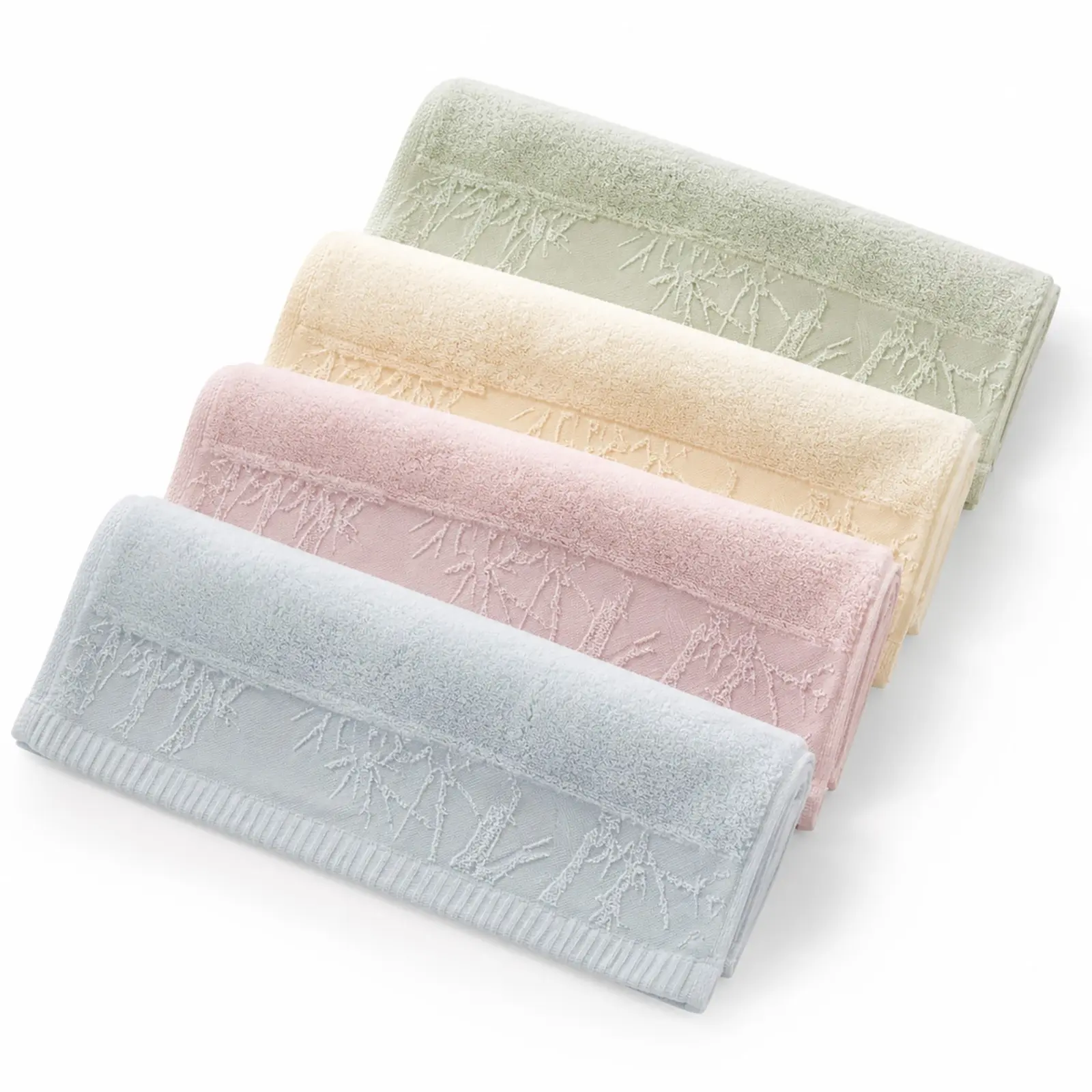 4 Pack Soft Cotton Face Towels Absorbent Washcloths for Face, Body & Bathroom