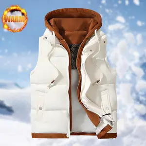 Men's hooded zipper pullover jacket - Full zipper winter coat, warm, casual outerwear, machine washable and windproof, suitable for autumn and winter, multi-functional jacket or pullover (without bulkiness), men's jacket