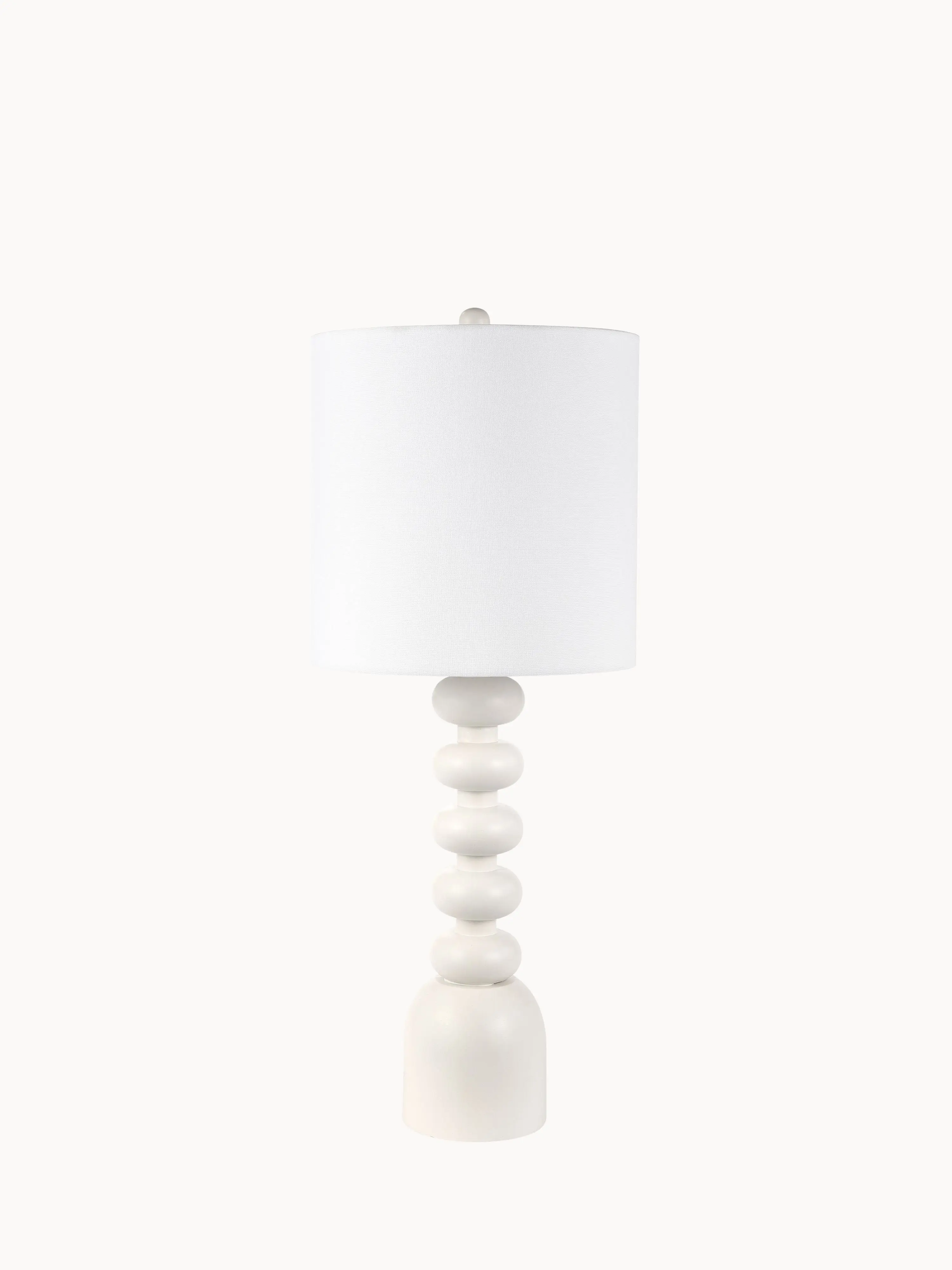 Monaco Beaded Wood Totem Table Lamp