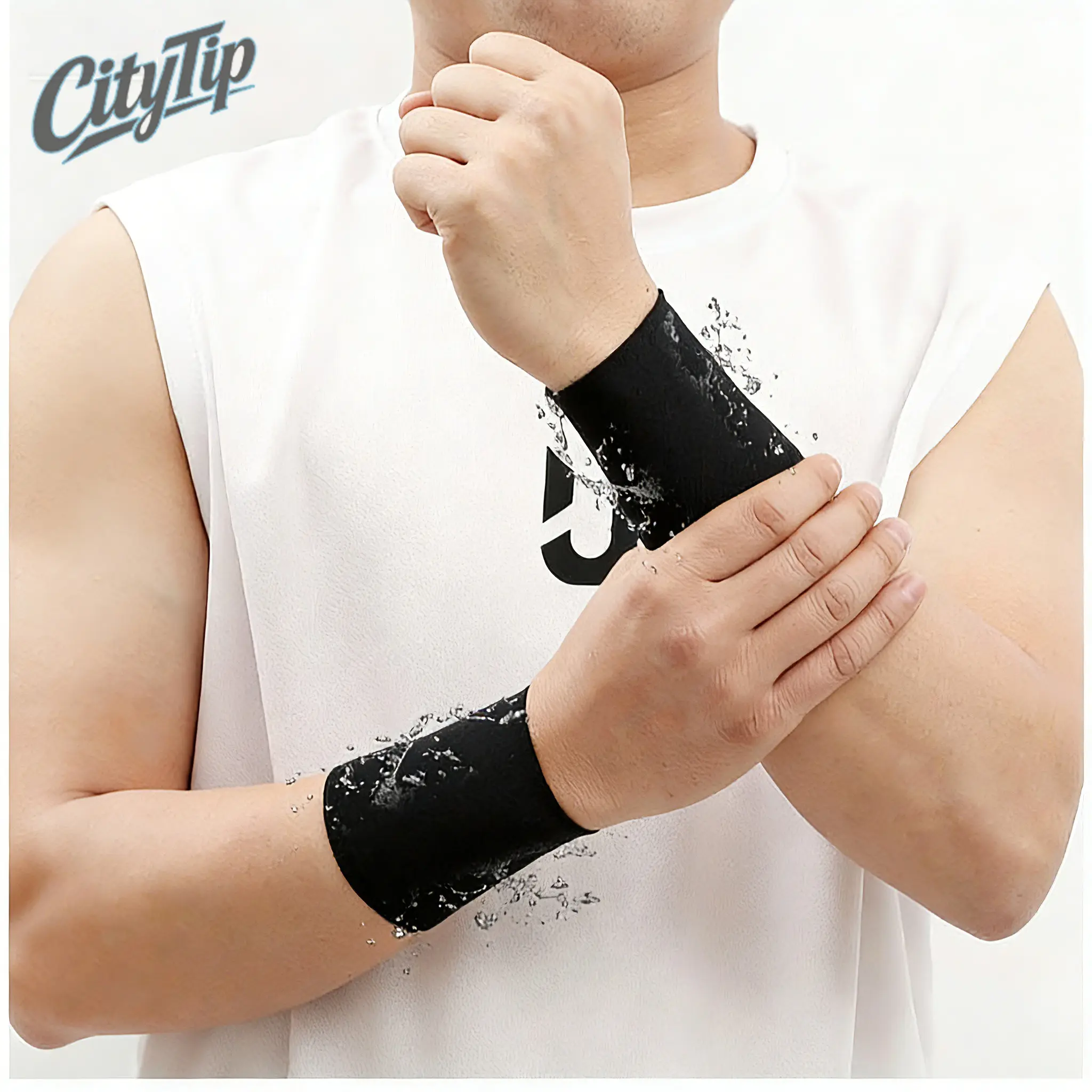 2 Pairs Summer Ice Silk Wrist Sleeves for Men Women, Thin Breathable Elastic Wrist Covers, Cooling Athletic Wrist Cuffs to Conceal Scars & Tattoos for Outdoor Sports Running Cycling Daily Wear