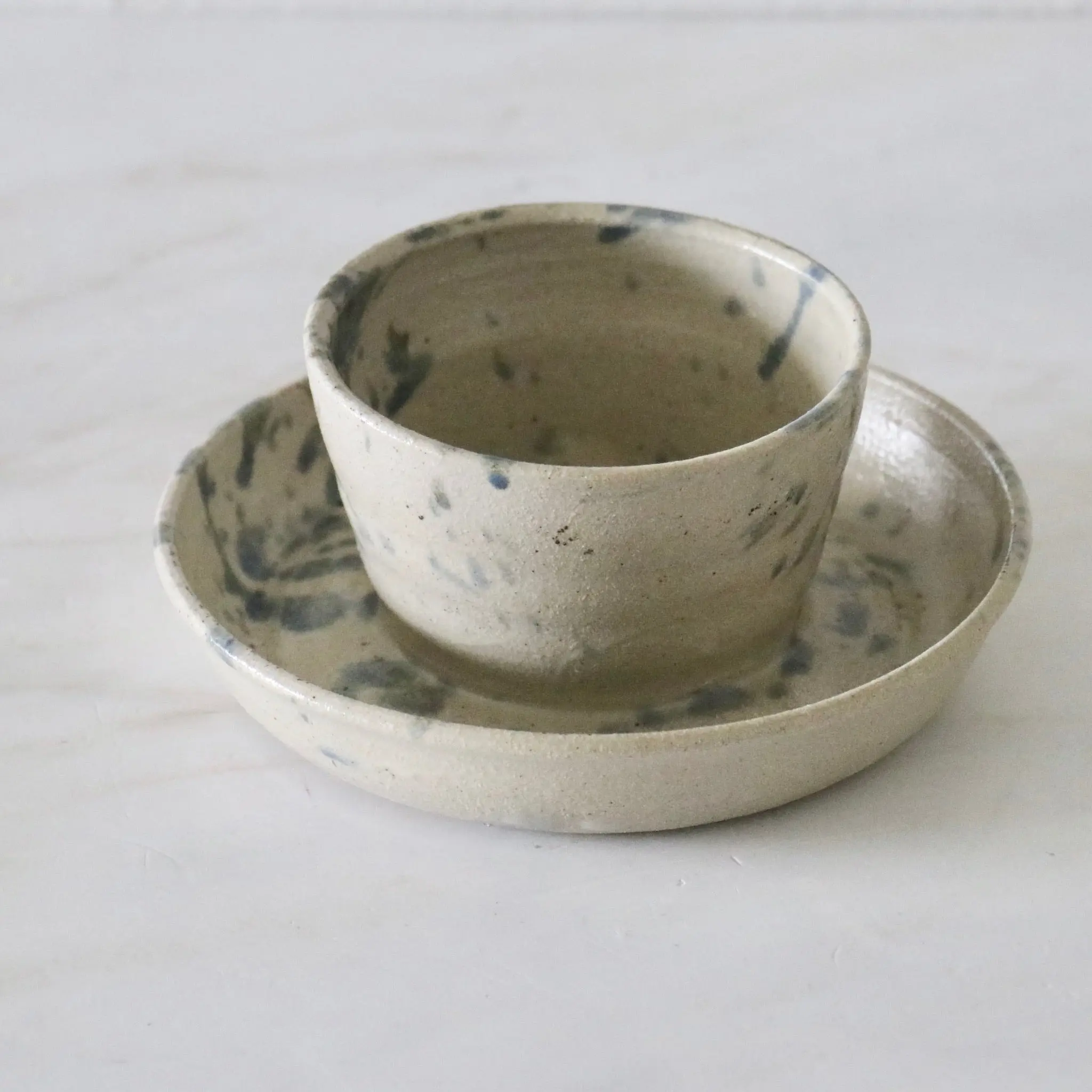 Vintage Handmade Pottery Snack Bowl
