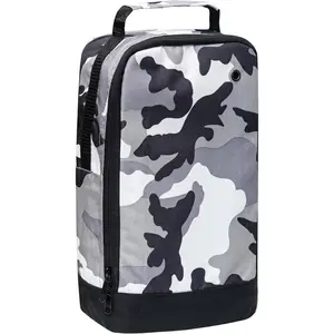 Travel Shoe Bag with Zipper Pocket Water Resistant Golf Sports Boot Bag Carry Strap Handle (Football Boot Bag, Urban Camo)
