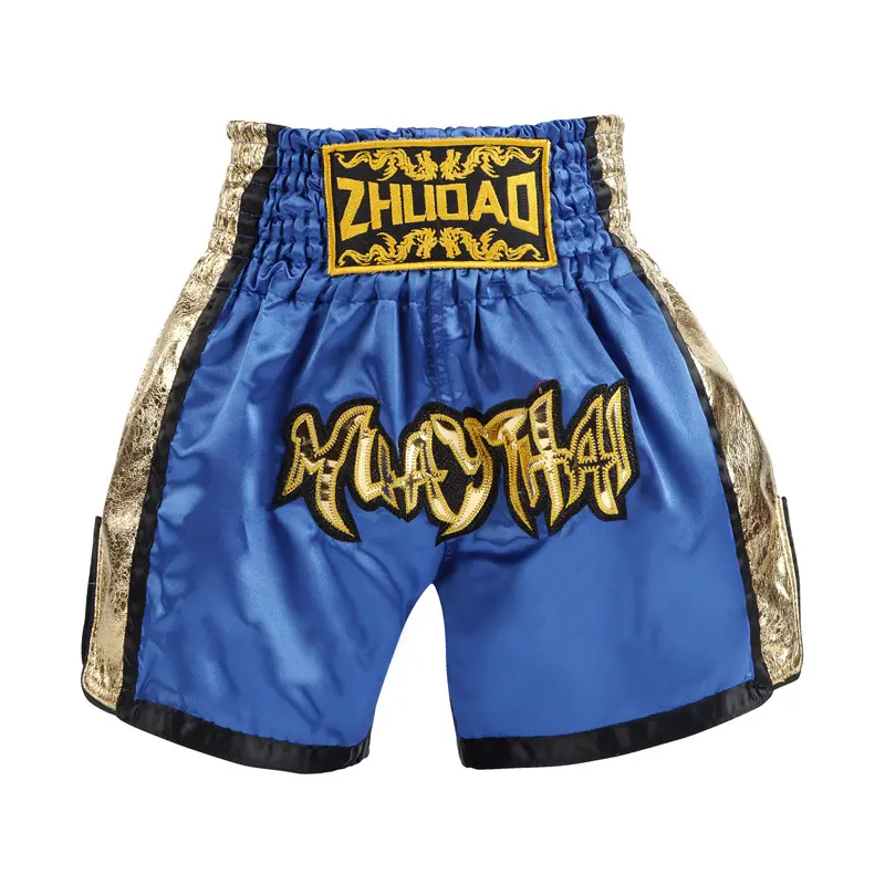New Arrival Blue Gold Muay Thai Pants New Style