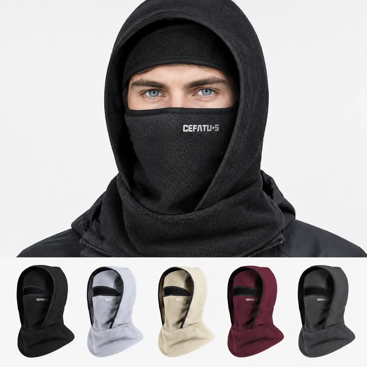 【Black Friday】Unisex Thermal Fleece Balaclava Ski Mask - Windproof Full Face & Neck Warmer for Winter Skiing, Cycling, Outdoor Sports