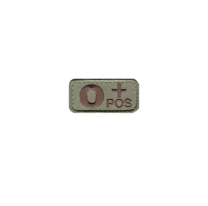 O+ Blood Type OCP Patch with Hook Fastener