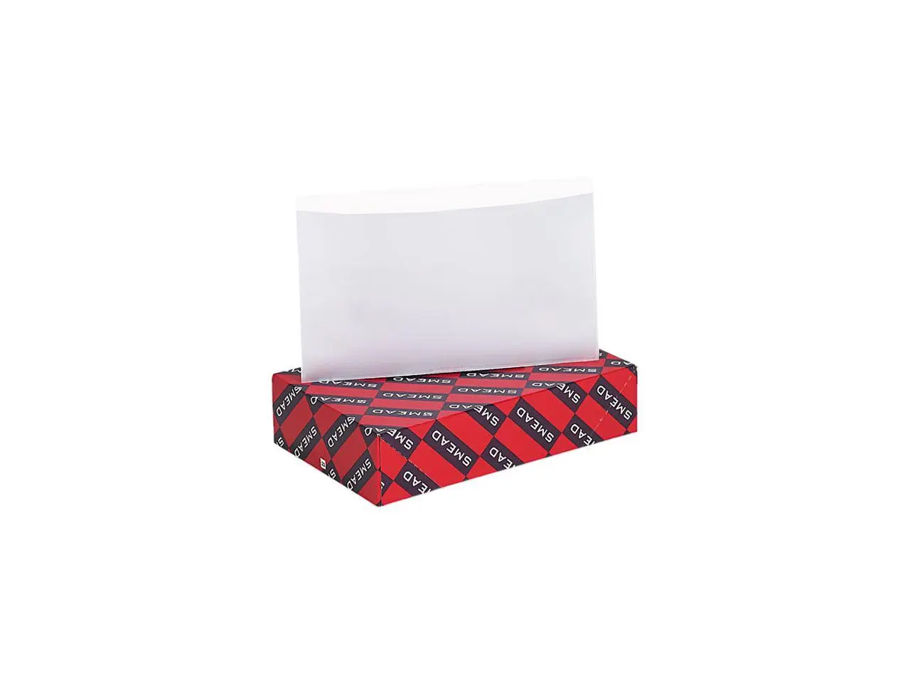 Smead 68185 Self-Adhesive Poly Pockets, Top Load, 9 x 5-9/16, Clear, 100/Box