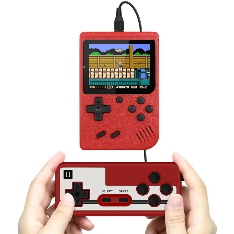 Retro Handheld Gaming Console - Built-in 400 Video Games, 3.0" HD Screen, Rechargeable Battery, TV Output, 2-Player Functionality, Portable Size Game Night Gadget, Gift for Boys and Girls