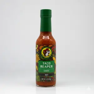 Buc-ee's Taco Reaper Sauce - Fiery Carolina Reaper Pepper Flavor for Tacos Burritos & Nachos - Very Hot Condiment with Rich Smoky Texture - Spicy, Taffy