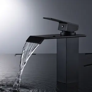 New Waterfall showerhead bathroom faucet, single handle bathroom sink faucet