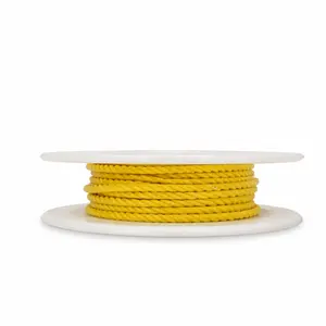1/4in 3-Strand Polypropylene Rope, Monofilament, 100 ft Length, Yellow