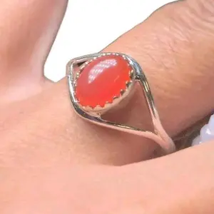 Size 9 925 Sterling Silver Rings Love Intention enhancer ring