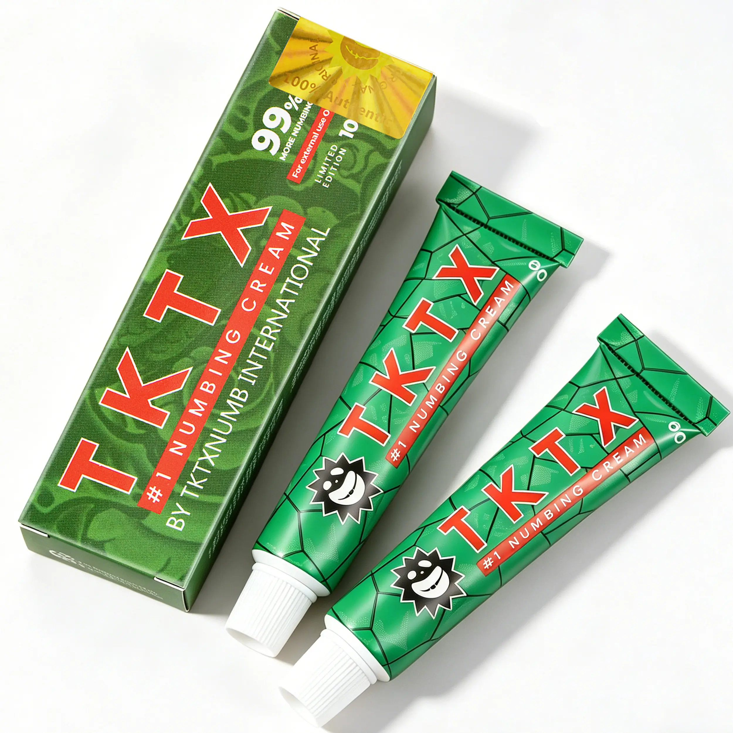 TKTX Tattoo Numbing Cream | Limited Edition 99% Very Strong | Tattoos | Laser Removal | Waxing | Eyebrow Threading | Cosmetic Cream 10g.