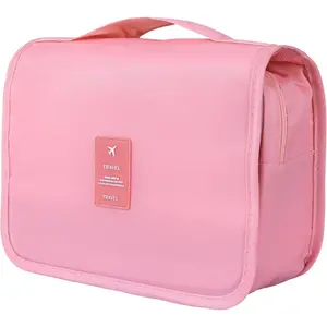 Hanging Travel Toiletry Bag for Women - Multi-Pocket Organizer with Waterproof Interior - Easy Clean Travel Cosmetic Bag