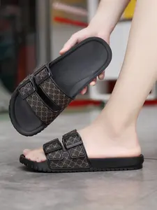 Men's Fashion Sport Sandals, Open-Toe Massage Slippers, Anti-Slip Breathable Shoes, Summer Outdoor Beach Footwear, Sizes 38-47, Adjustable Strap