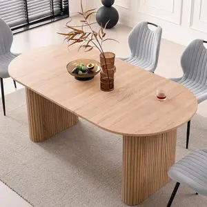 70.8" Oval    4, Modern Mid-Century Farmhouse Kitchen   6, Rustic Large Dinner   Breakfast,  Reception Room (Only ) dining table for Mobile Standing Desk with Wheels Marble