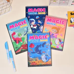 Magic Water Drawing Book, Creative Educational Toy, Reusable Doodle Pad for Early Learning, Baby Developmental Activity, Coloring Book Markers