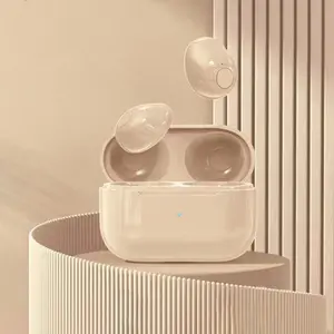 Wireless Earbuds Invisible Earphones Mini Headphones Bluetooth TWS Wireless Sleepwith Microphone HD Call Semi-In-Ear Earbuds Noise Reduction Audio Electronic Headset White