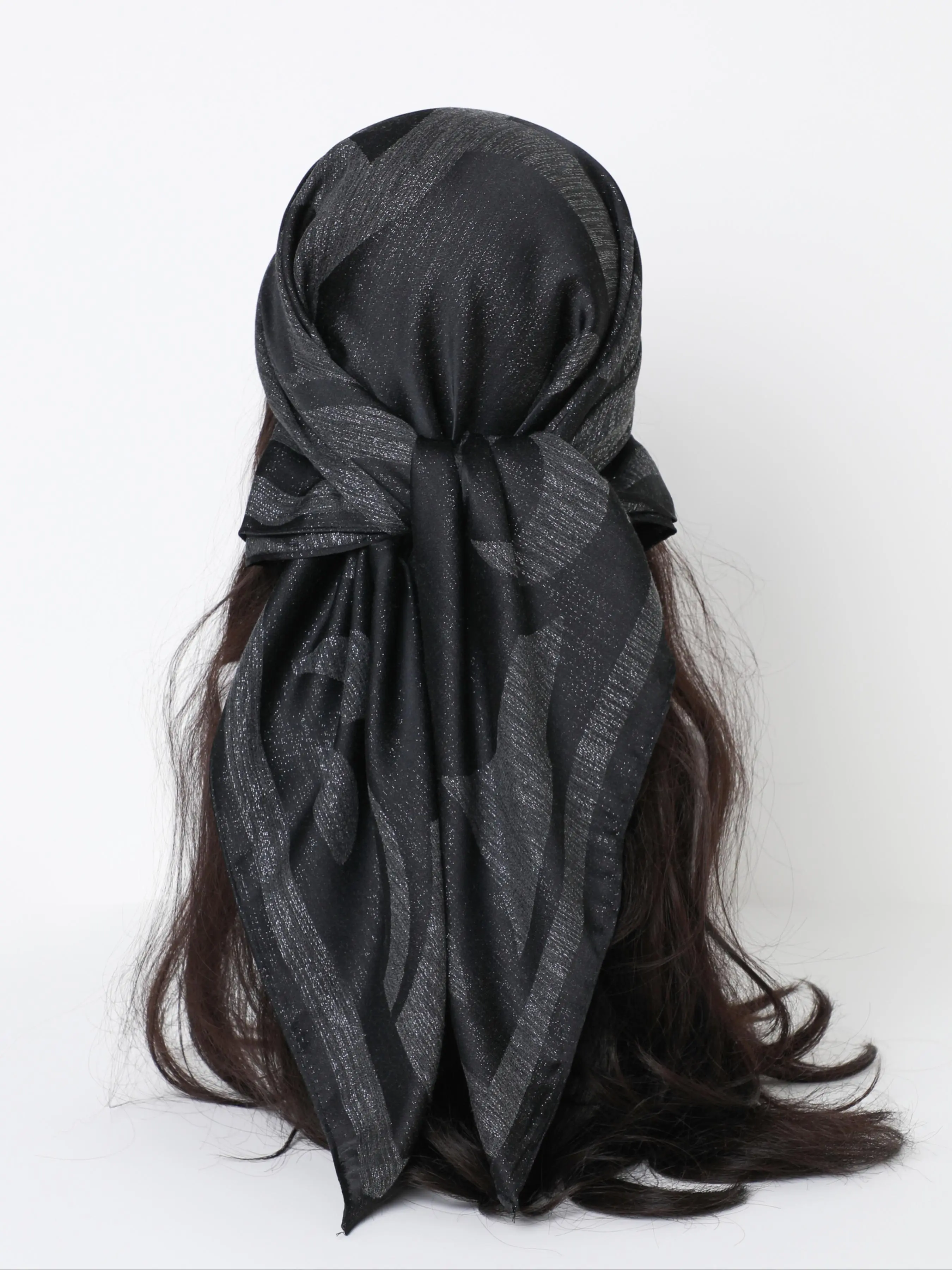 Women's Elegant Random Print Square Scarf, Casual Soft Comfortable Shawl for Daily Wear, Fashion Accessories for Women & Girls, Boho Style Scarf