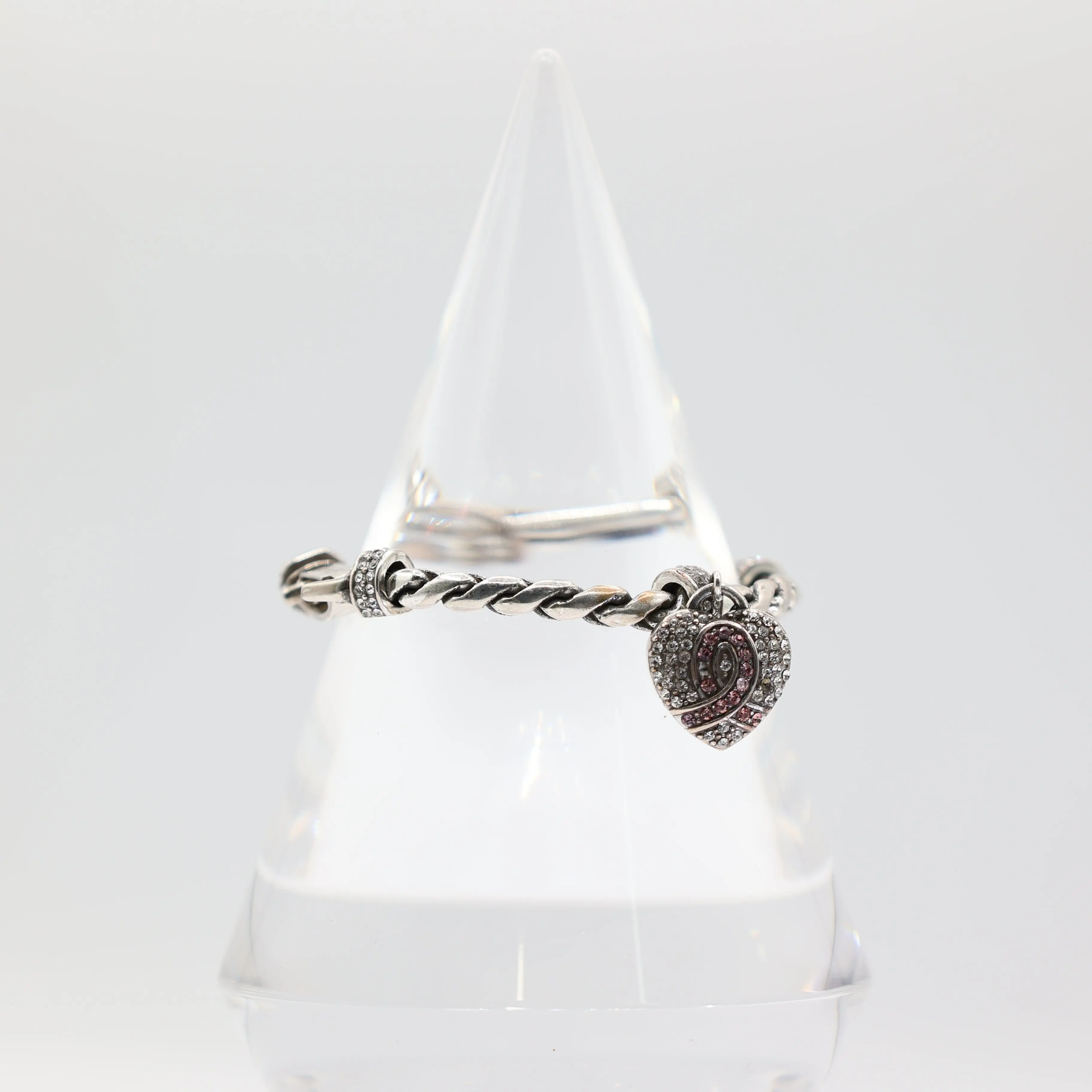 Brighten 925 Silver Breast Cancer Awareness Bracelet