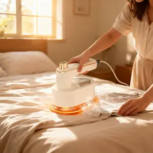 2-in-1 Mini Steamer & Iron Compact Travel Garment Steamer 50ml Water Tank Perfect for Home Office or Trips