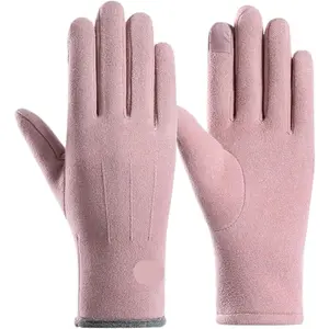 Warm Fleece Gloves for Women and Men - Outdoor Cycling, Driving, and Sports Winter Gloves