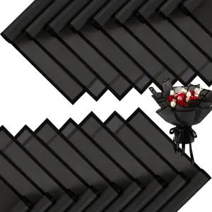 20 Sheets Waterproof Black Floral Wrapping Paper for DIY Crafts and Gift Packaging 20 Sheets Waterproof Black Floral Wrapping Paper for DIY Crafts and Gift Packaging