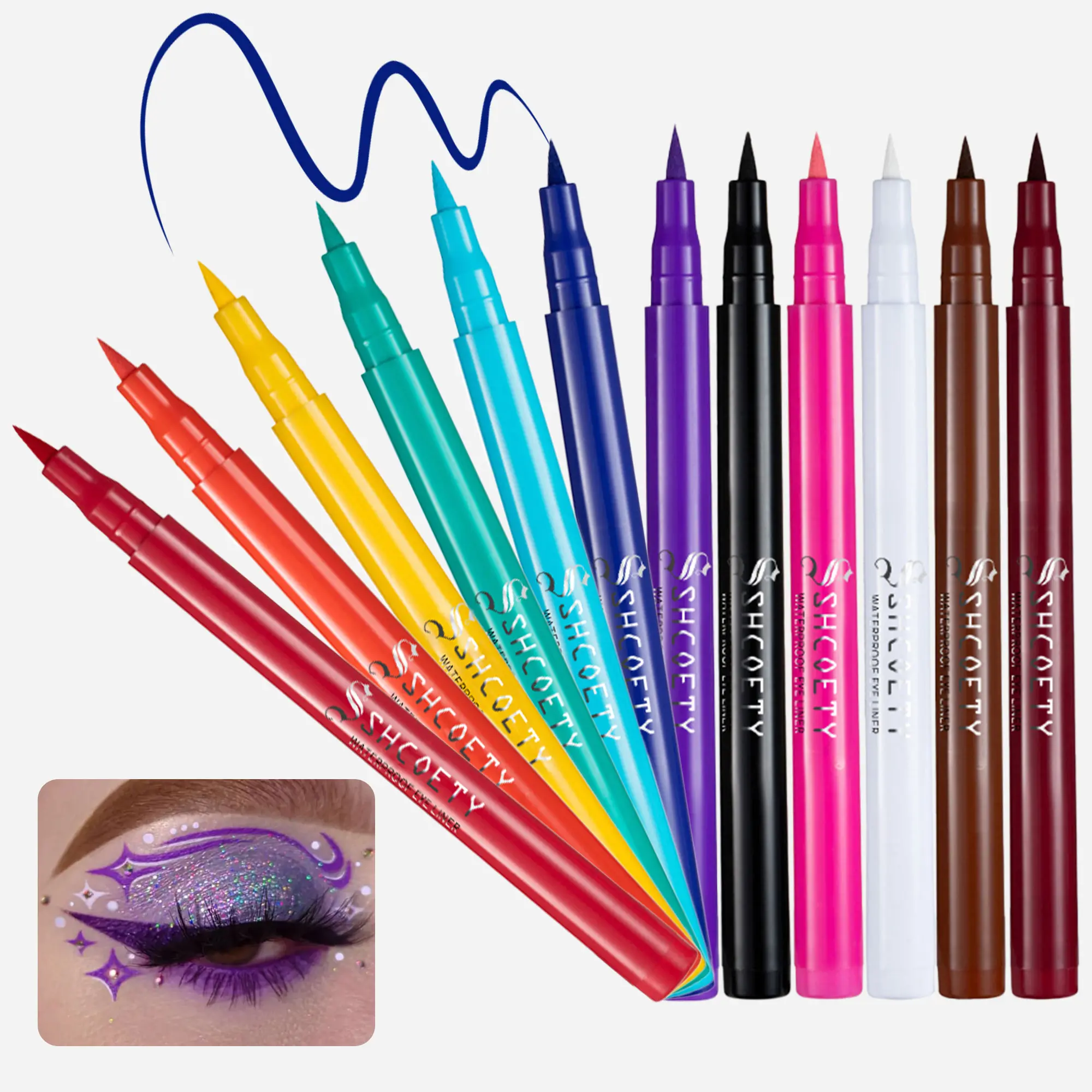 Shimmer Eyeshadow Stick – Highly Pigmented Glitter Eye Shadow Pencil, Smooth Glide, Long-Lasting Sparkle for Effortless Eye Makeup#backtoschool